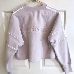 adidas winter ease cropped sweatshirt